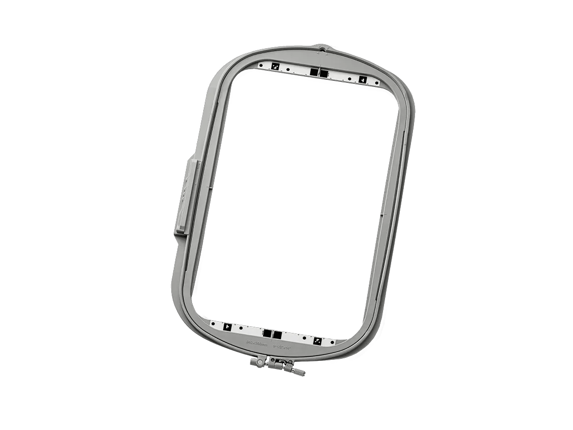 Brother embroidery hoop frame for sewing machine with adjustable clamps