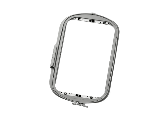 Brother embroidery hoop frame for sewing machine with adjustable clamps
