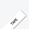 Brother TZe-M261 laminated label tape in white with black text