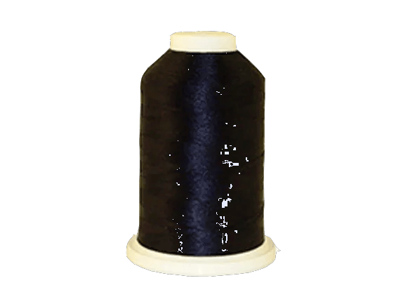 Brother embroidery thread spool in dark navy blue on white cone