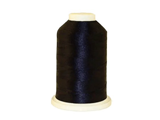 Brother embroidery thread spool in dark navy blue on white cone