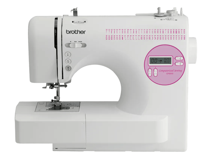 Brother CP6500 computerized sewing machine with LCD display and 60 built-in stitches