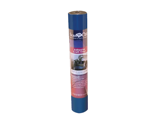 Brother ScanNCut adhesive craft vinyl roll in blue with packaging