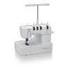 Brother CV3440 cover stitch machine with 4-spool thread system, right side view