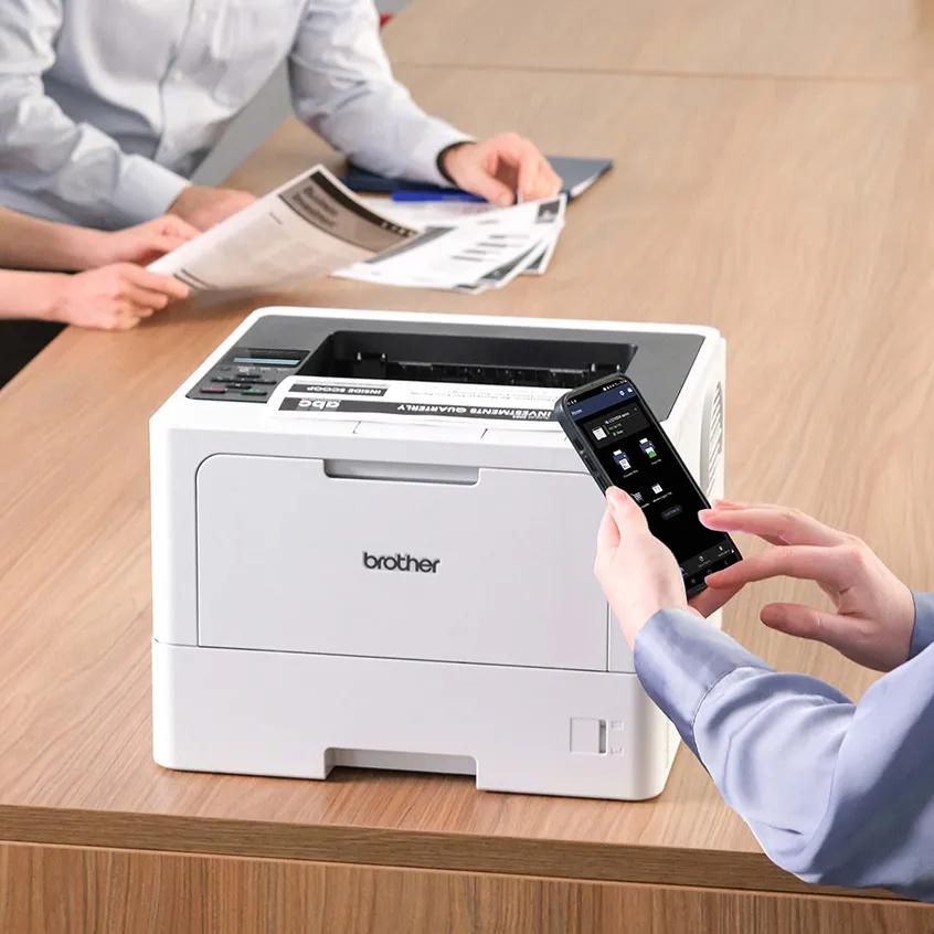 Brother HL-L5210DW Business Wireless Monochrome Laser Printer with Duplex Printing, , large