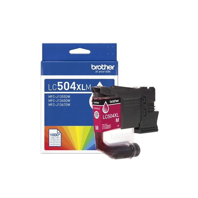 Brother Genuine LC504XLMS High Yield Magenta Ink Cartridge, Magenta, large