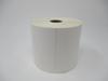 Brother white die-cut label roll on neutral background