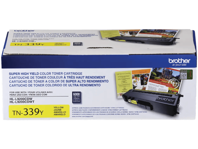 Brother Genuine TN339Y Super High-yield Yellow Toner Cartridge, Yellow, large