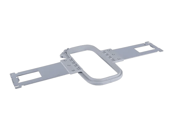 Brother embroidery hoop with adjustable clamps for fabric positioning
