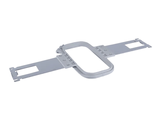 Brother embroidery hoop with adjustable clamps for fabric positioning