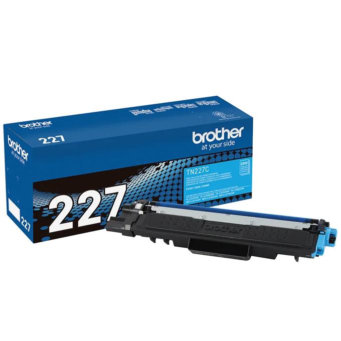 Brother Genuine TN227C High-yield Cyan Color Toner Cartridge, , large