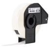 Brother DK-1203 file folder label roll in black cartridge with white paper tape