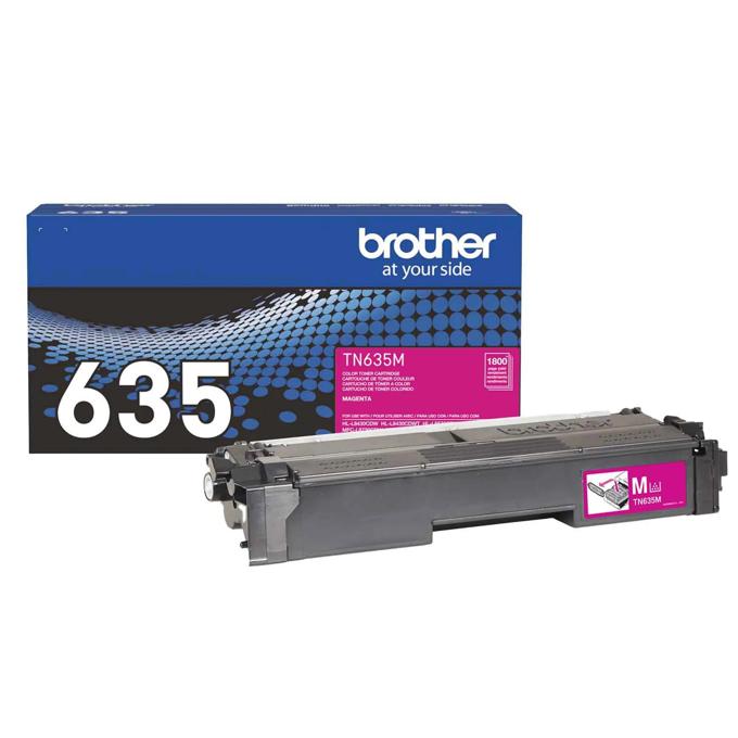 Brother Genuine TN635M Standard Yield Magenta Toner Cartridge, Magenta, large