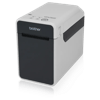 Brother TD-2130N label printer with wireless connectivity, left side view