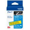 Brother HSe-631E heat-shrink tube label tape, black on yellow, 0.44 in x 4.9 ft