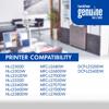 Brother Genuine ink and toner compatibility chart for laser printers and all-in-ones