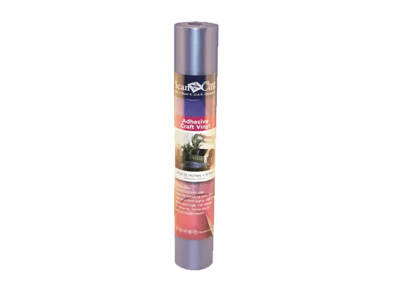 Brother ScanNCut adhesive craft vinyl roll in purple with packaging label