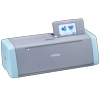 Brother ScanNCut SDX125 electronic cutting machine with touchscreen in blue and gray
