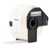 Brother DK-1208 large address label roll in black cartridge with white paper tape