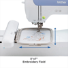 Brother PE800 embroidery machine with 5x7 inch embroidery field and decorative stitching