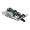 Brother sewing machine walking foot attachment with metal base and adjustable guides