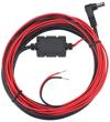 Brother car adapter cable with red and black wiring and right-angle connector