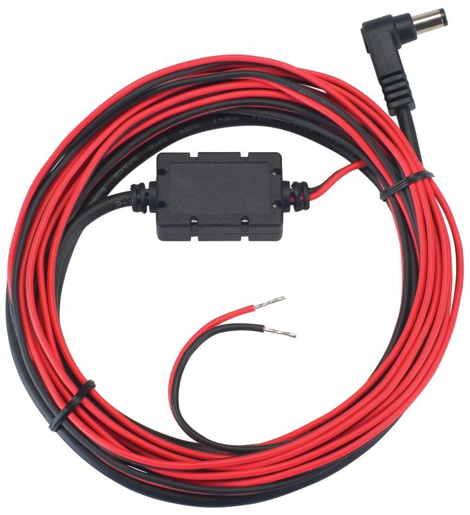 Brother car adapter cable with red and black wiring and right-angle connector