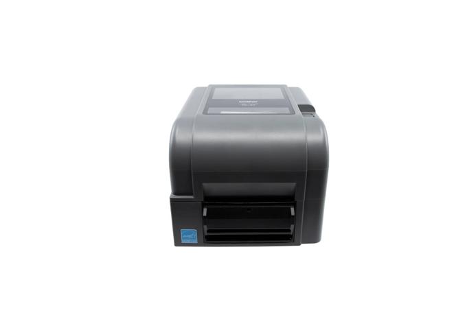 Brother TD-4420TN desktop label printer with attached peeler accessory
