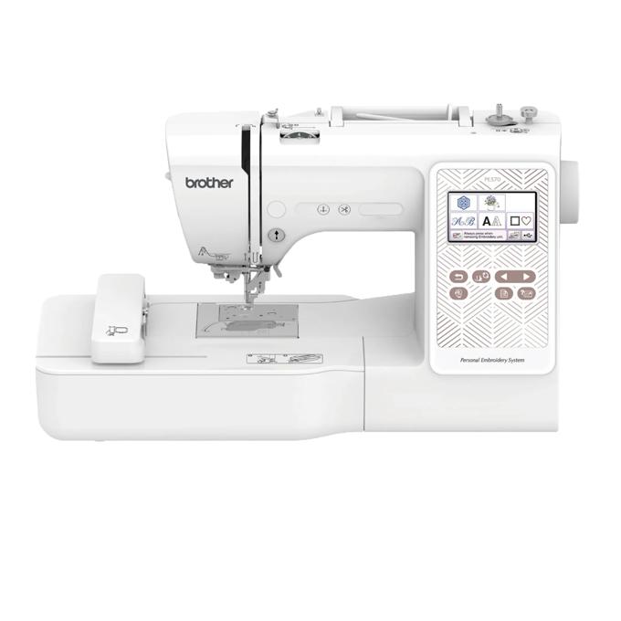 Brother PE570 embroidery machine with touchscreen and built-in designs