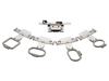 Brother embroidery hoop frame set with mounting brackets and adjustment clips