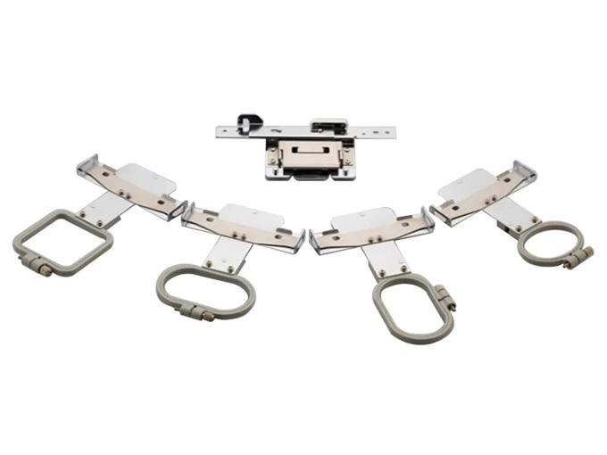 Brother embroidery hoop frame set with mounting brackets and adjustment clips