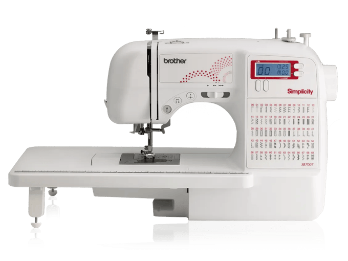 Brother Simplicity SB700T sewing machine with LCD screen and 70 built-in stitches