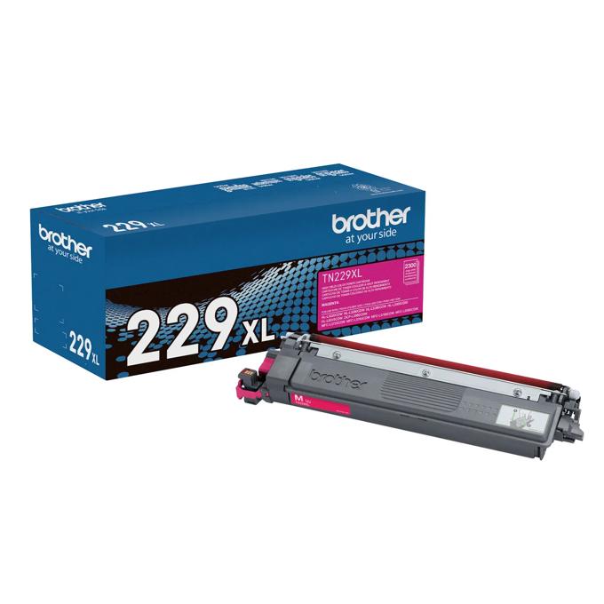 Brother Genuine TN229XLM High Yield Magenta Toner Cartridge, Magenta, large
