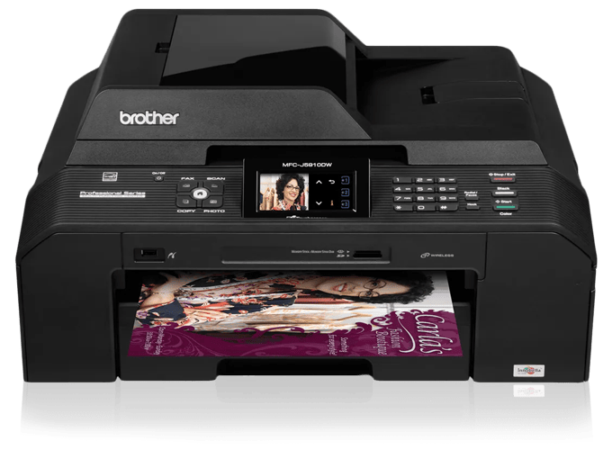 Brother MFC-J5910DW wireless all-in-one inkjet printer with touchscreen display