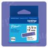 Brother P-touch label tape 12mm black on purple for labeling and organization