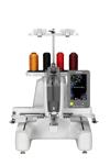 Brother embroidery machine with multi-spool thread stand and touchscreen display