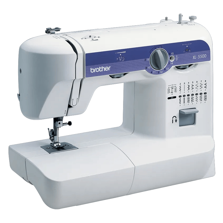 Brother XL-5500 sewing machine with 25 built-in stitches and dial controls