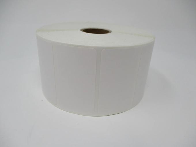 Brother white die-cut shipping labels on roll with rounded corners