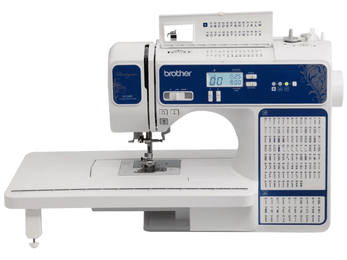 Brother Designio DZ2400 computerized sewing machine with LCD screen and built-in stitches