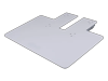 Brother sewing machine flat piece attachment with rectangular slot and mounting holes