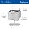 Brother HL-L5210DN monochrome laser printer with automatic duplex and Gigabit Ethernet