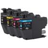 Brother LC3013 high-yield ink cartridge 4-pack in black, yellow, magenta, and cyan