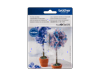 Brother ScanNCut DX thin fabric auto blade packaging with decorative fabric flowers