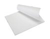 Stack of white letter-size paper with top sheet curled, showing smooth texture