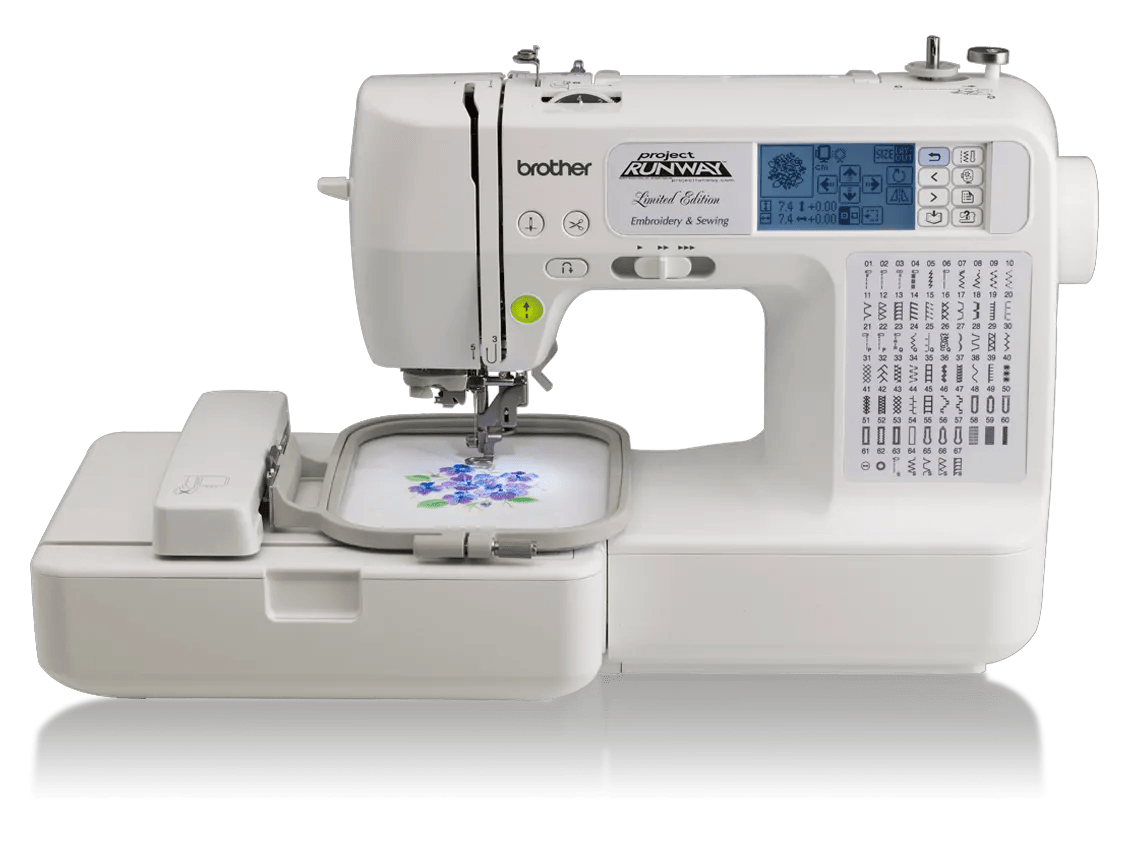 Brother Project Runway embroidery and sewing machine with LCD screen and built-in stitches
