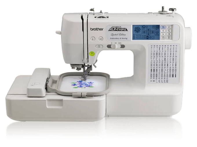 Brother Project Runway embroidery and sewing machine with LCD screen and built-in stitches