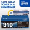 Brother Genuine TN310BK Standard-yield Black Toner Cartridge, , small