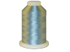Brother light blue embroidery thread spool on white background
