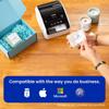 Brother QL-1100 wide-format label printer printing product labels for small business