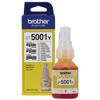 Botella de tinta amarilla Brother BT5001Y con empaque para impresoras de inyección